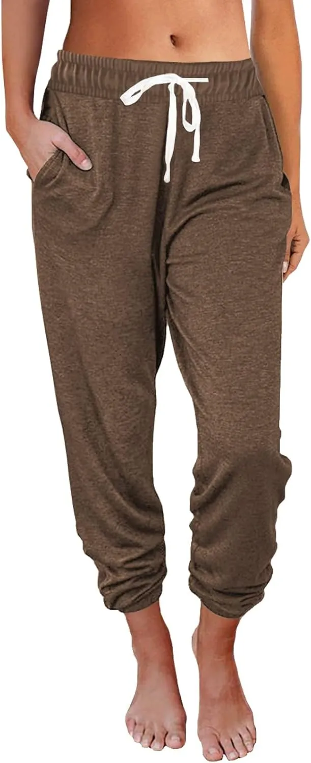 2025 Sweatpants Women Baggy Cinch Bottom Athletic Pants Straight Leg Joggers with Pocket Lounge Pajamas Soft Trousers