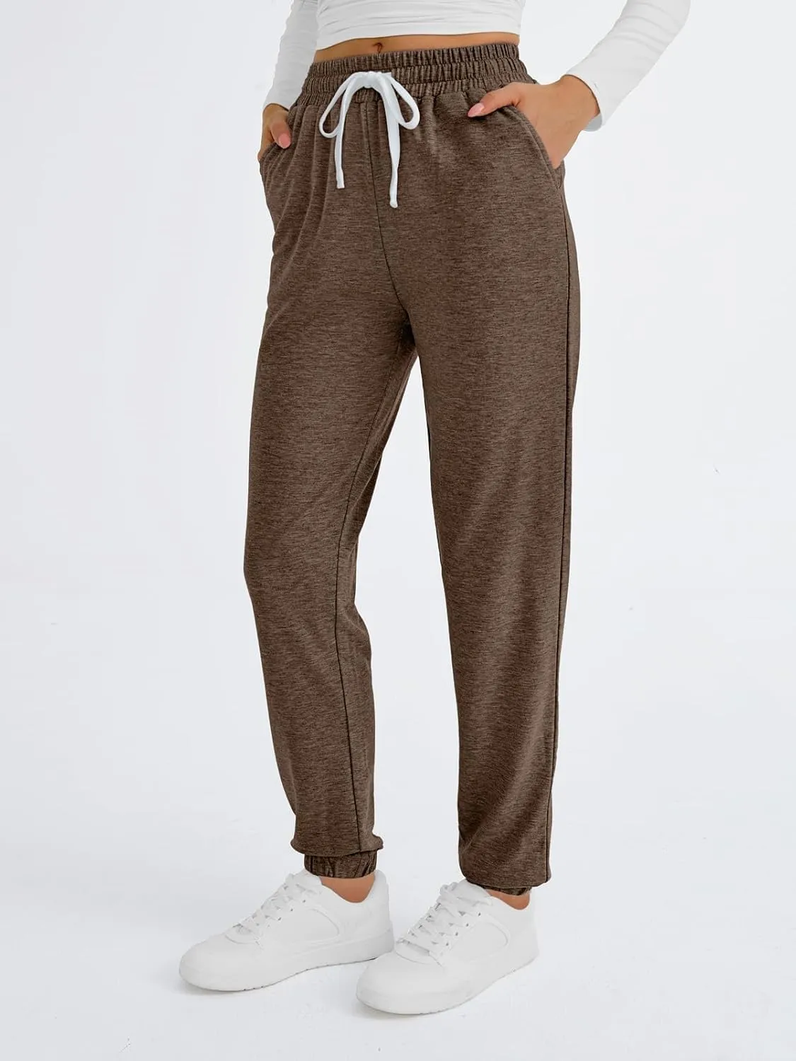 2025 Sweatpants Women Baggy Cinch Bottom Athletic Pants Straight Leg Joggers with Pocket Lounge Pajamas Soft Trousers