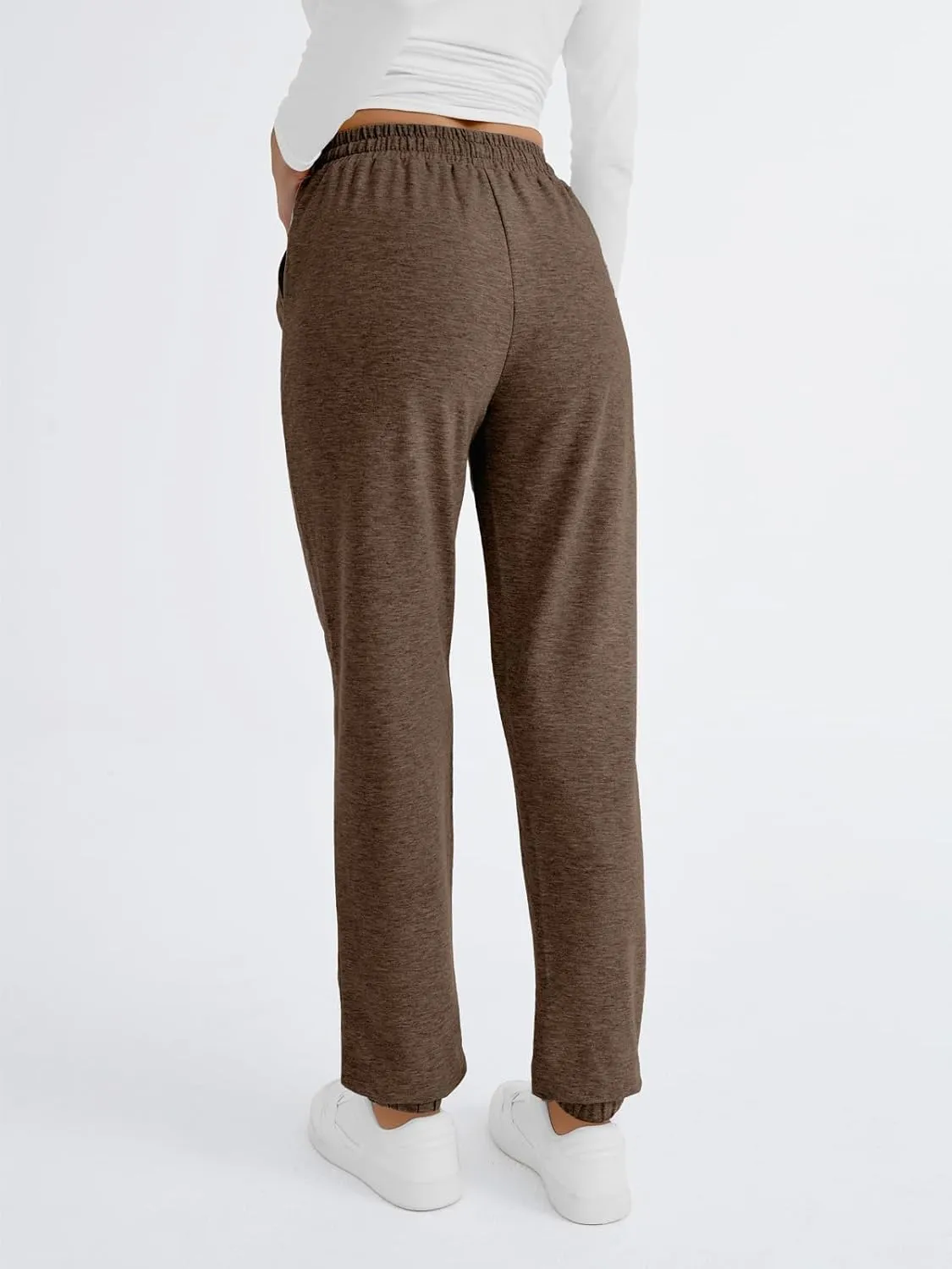 2025 Sweatpants Women Baggy Cinch Bottom Athletic Pants Straight Leg Joggers with Pocket Lounge Pajamas Soft Trousers