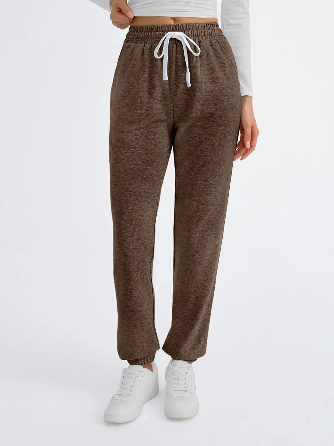 2025 Sweatpants Women Baggy Cinch Bottom Athletic Pants Straight Leg Joggers with Pocket Lounge Pajamas Soft Trousers