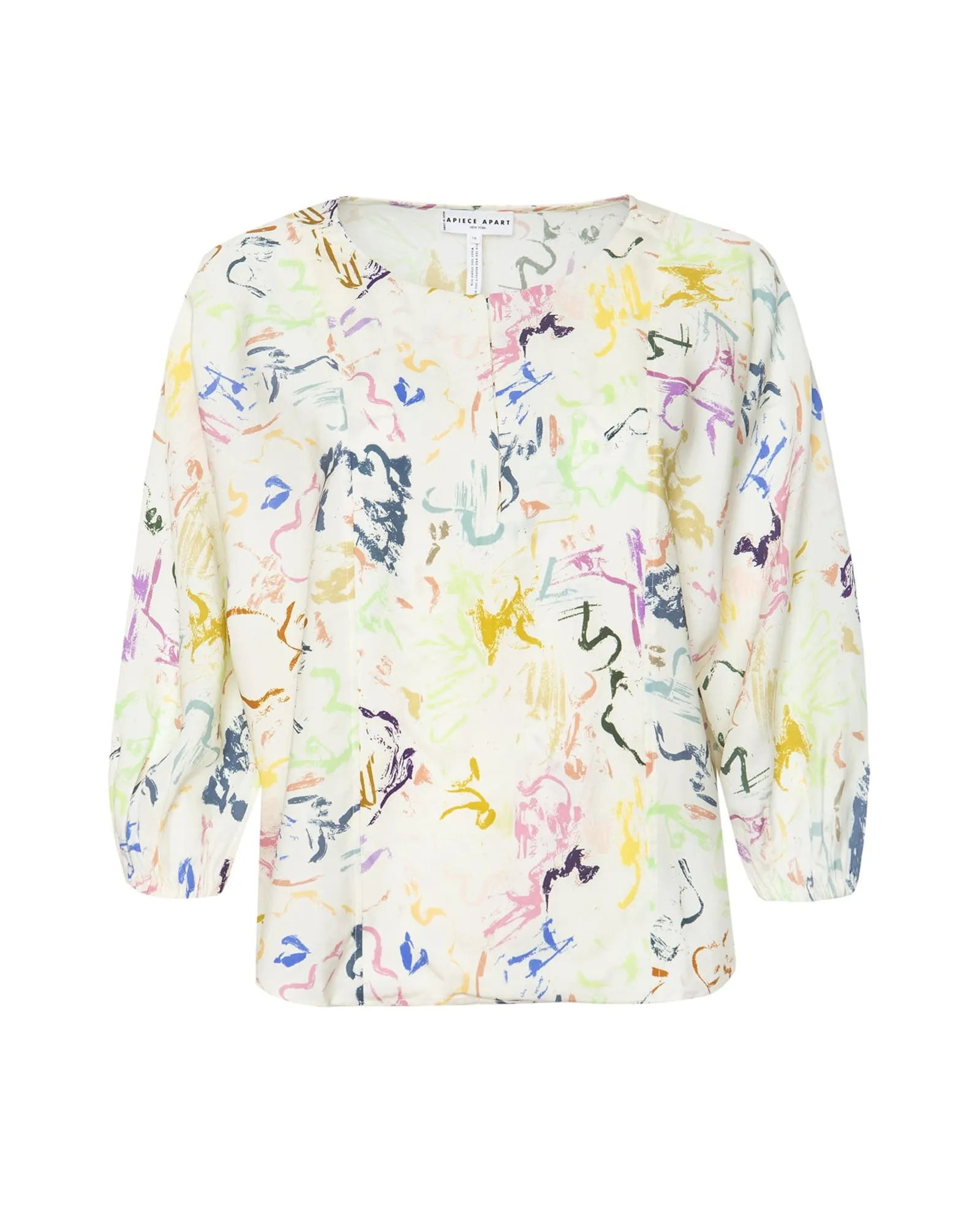 Bequia Top | Brushstrokes Floral