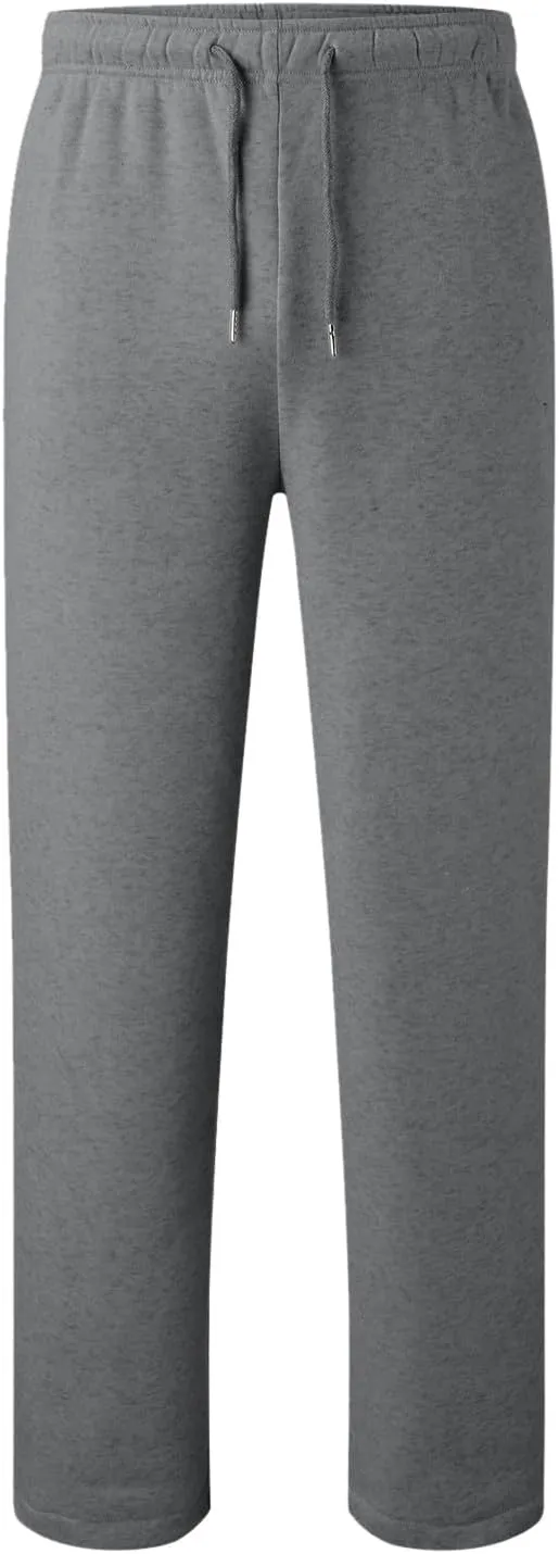 BIFUTON Mens Joggers with Pockets,Sweatpants for Men Big and Tall Fleece Lined Running Pants Drawstring Yoga Pants Trousers