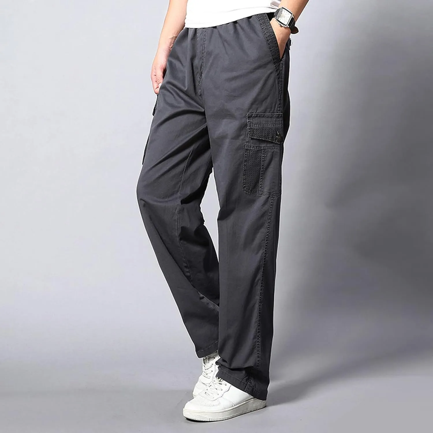 Cargo Sweatpants for Men Mens Lounge Pants for Men Pants Casual Rope Loose Heavyweight Fit Cargo for Men Loose Sports
