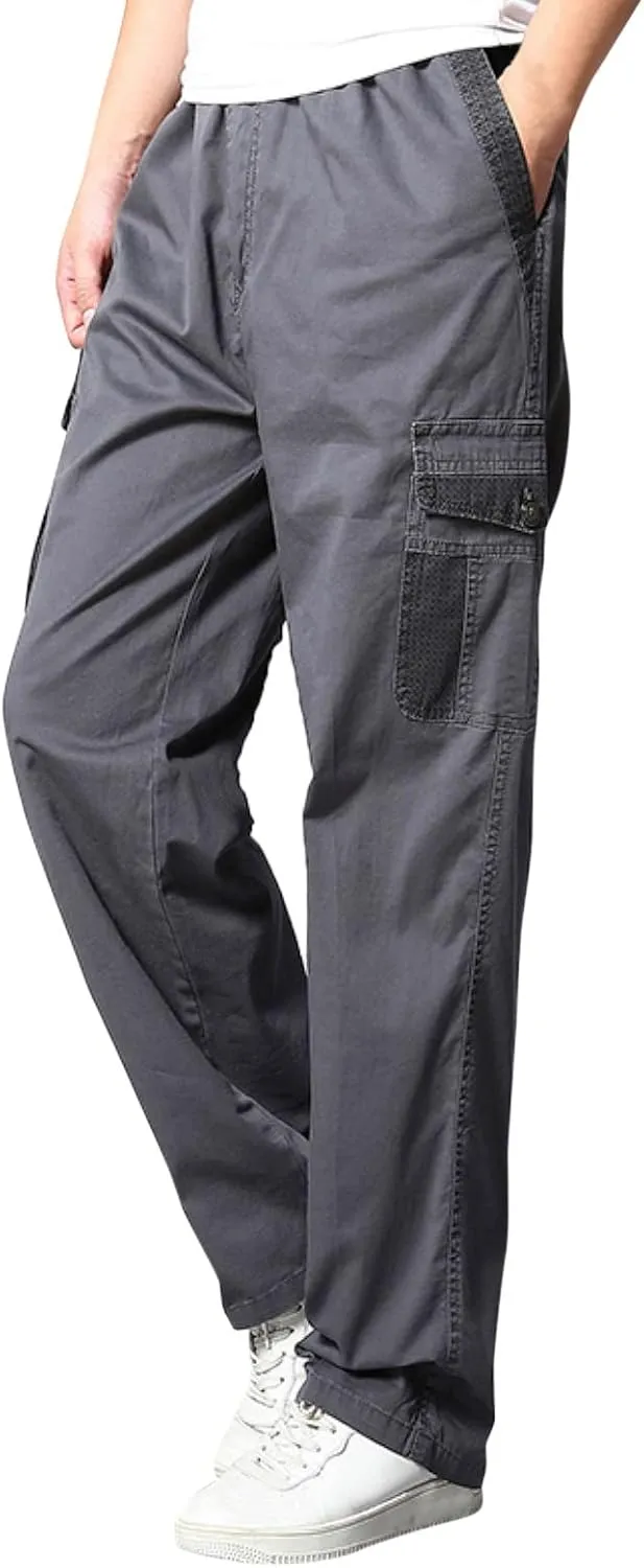 Cargo Sweatpants for Men Mens Lounge Pants for Men Pants Casual Rope Loose Heavyweight Fit Cargo for Men Loose Sports