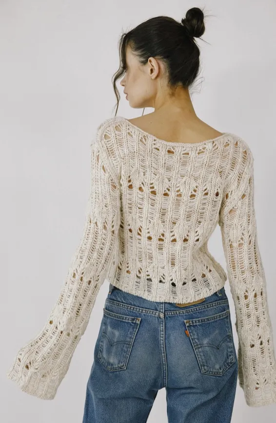 Celestial Cutout Knit Top