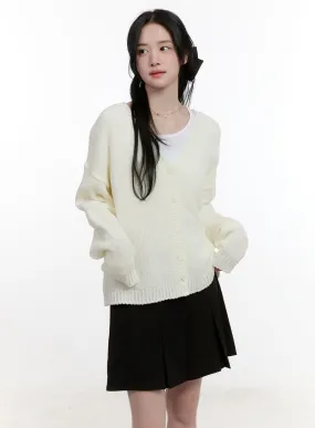 Classic Oversized V-Neck Cardigan CF527