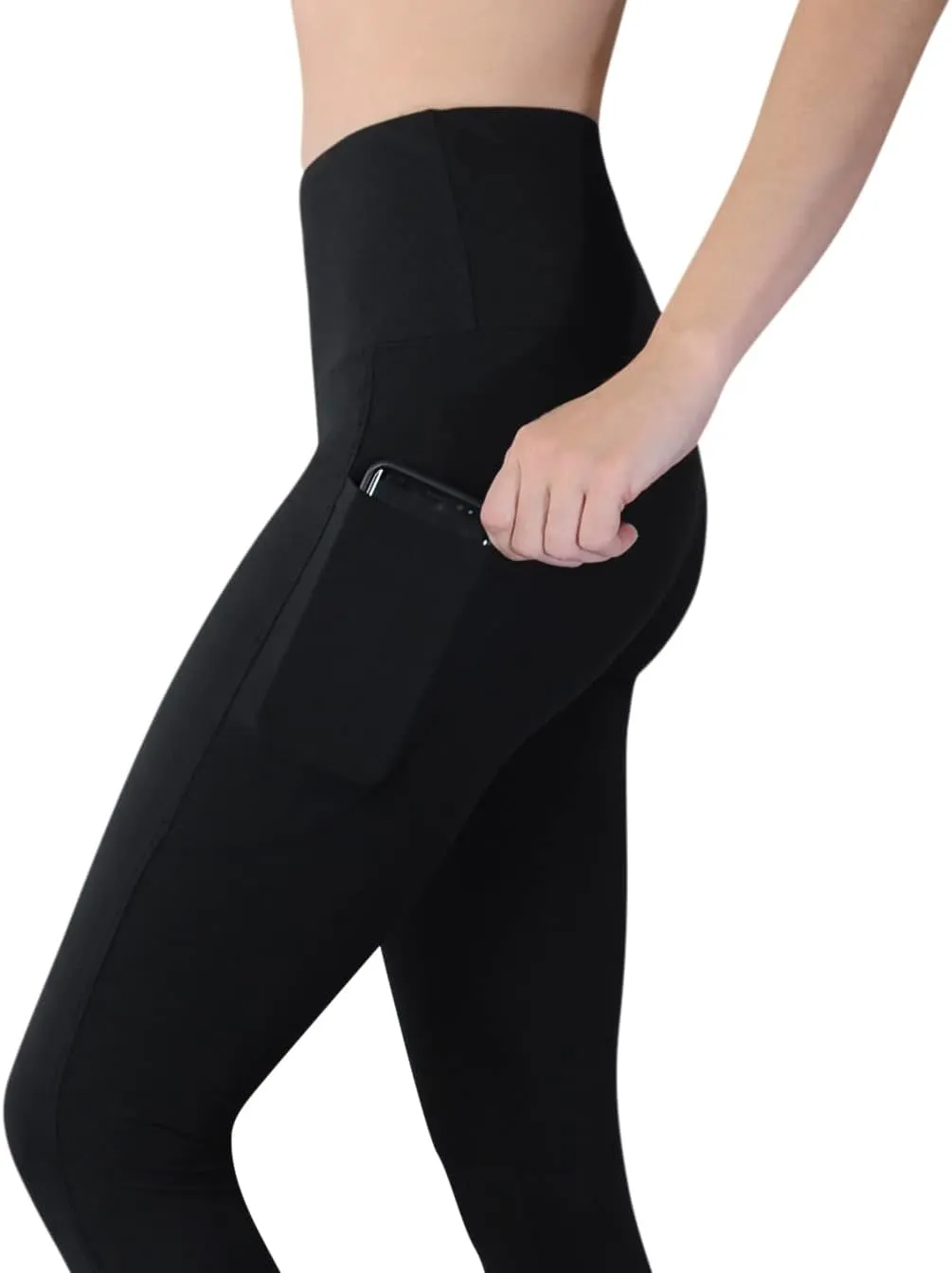 Comfy Yoga Women's Printed High Waisted Yoga Leggings | 2 Side Pockets | Soft Lightweight Workout Leggings