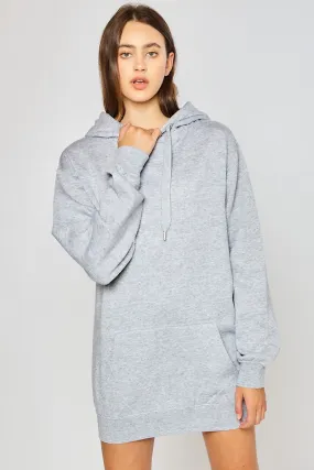 Fleece Relaxed Tunic Hoodie