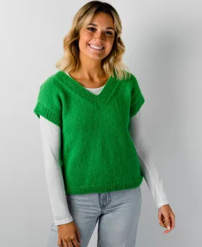 FREE Knitting Pattern -  Easy Modern Vest