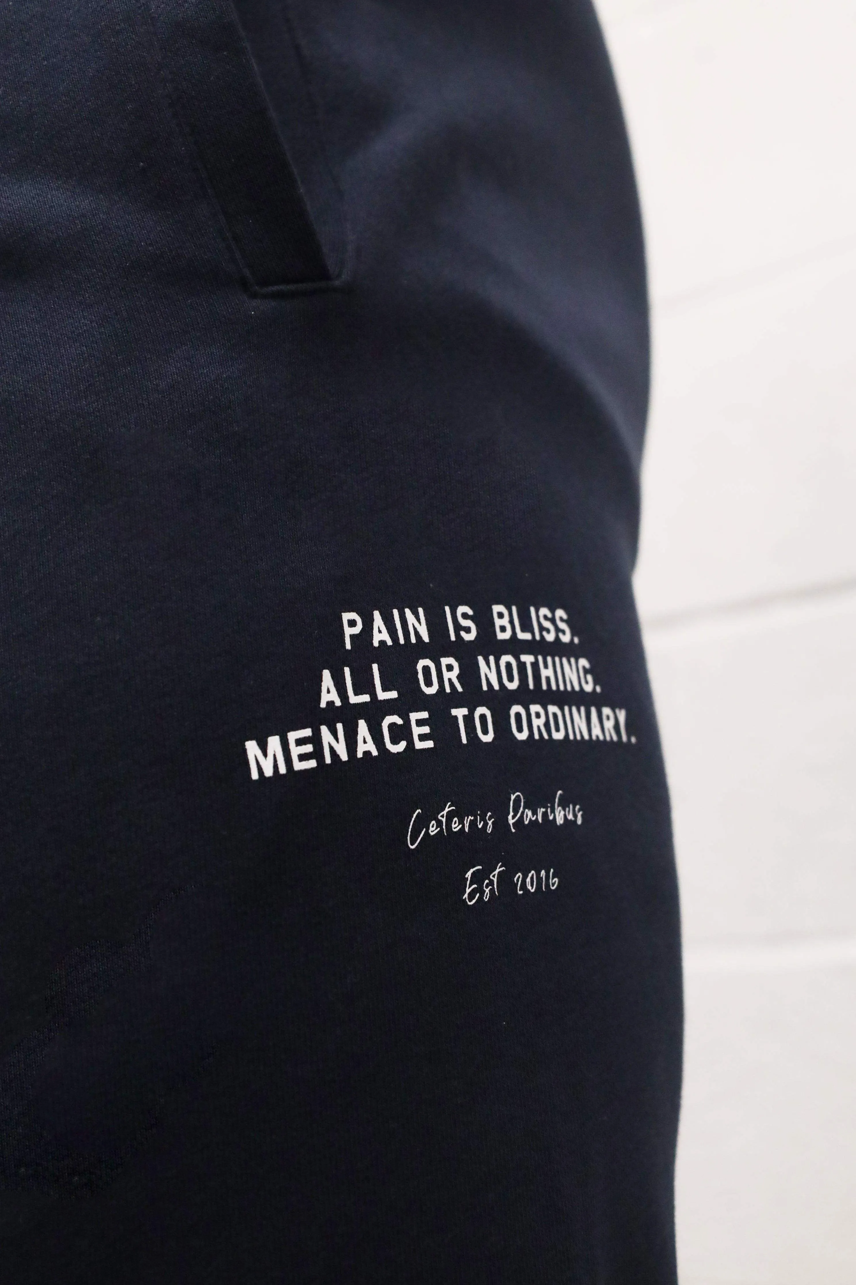 French Terry Athletic Joggers - Navy