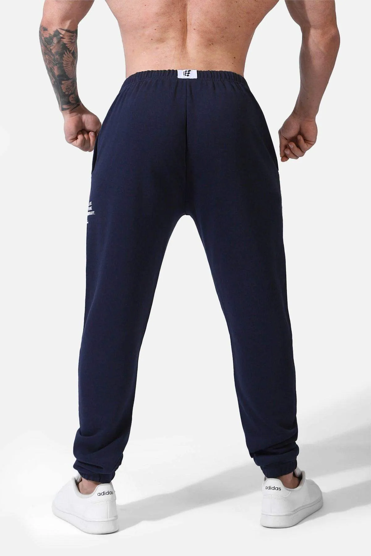 French Terry Athletic Joggers - Navy