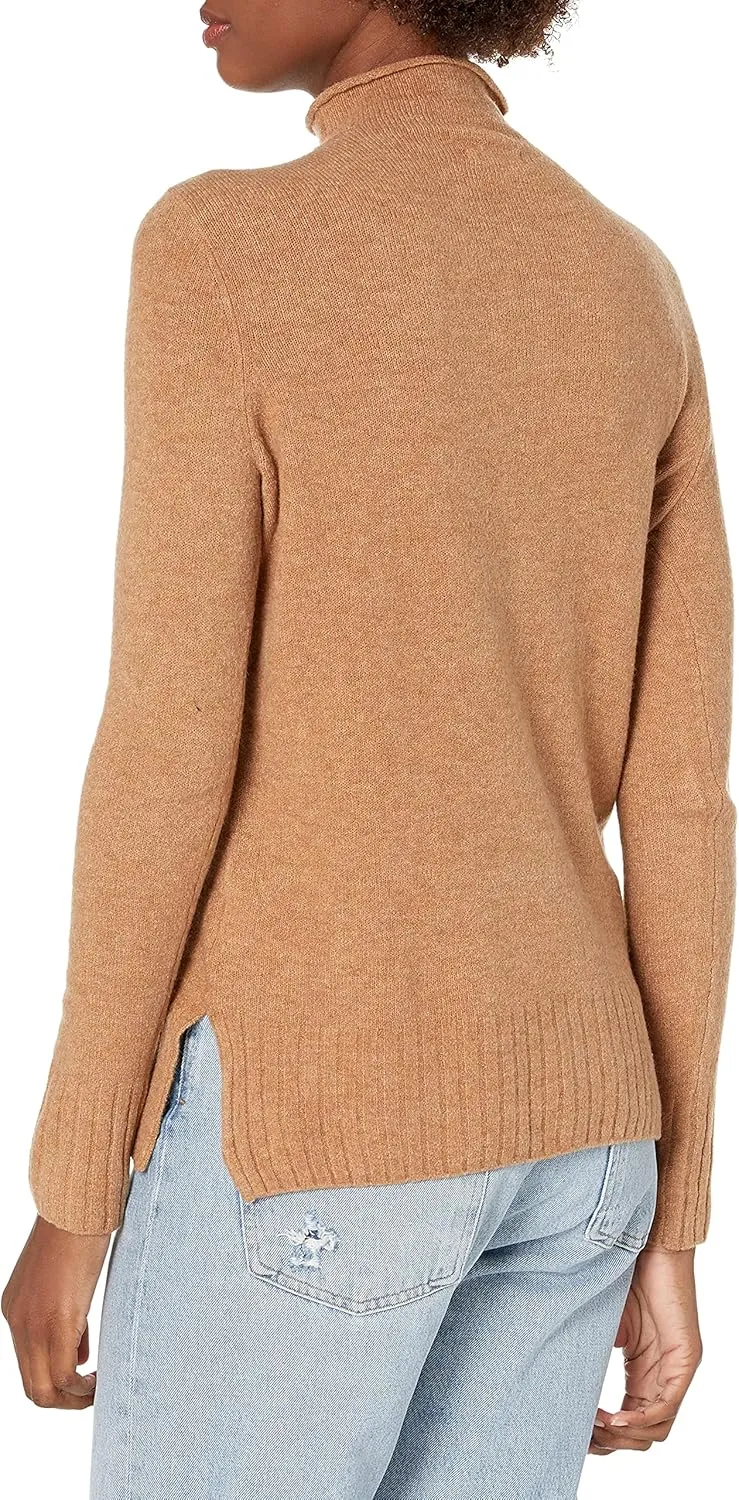 Goodthreads Women's Mid-Gauge Stretch Funnel Neck Sweater