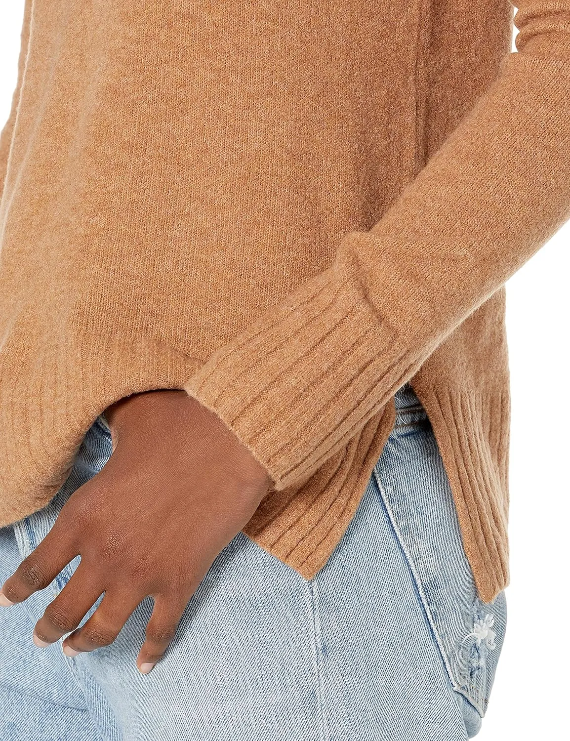 Goodthreads Women's Mid-Gauge Stretch Funnel Neck Sweater