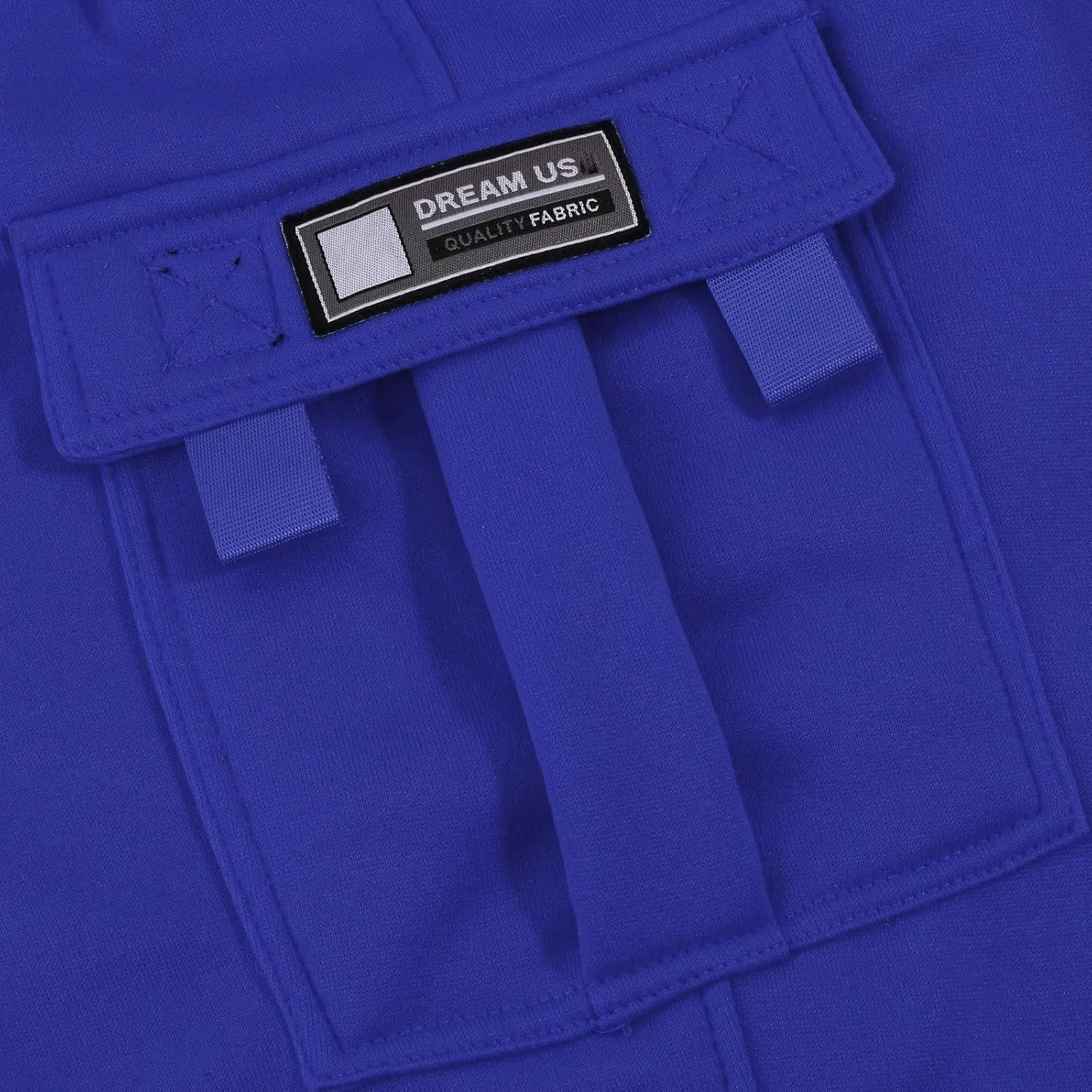 Heavy Cargo Sweatpants for Men Drawstring Baggy Jogger Cargo Pants Multi Pockets Open Bottom Athletic Workout Pants