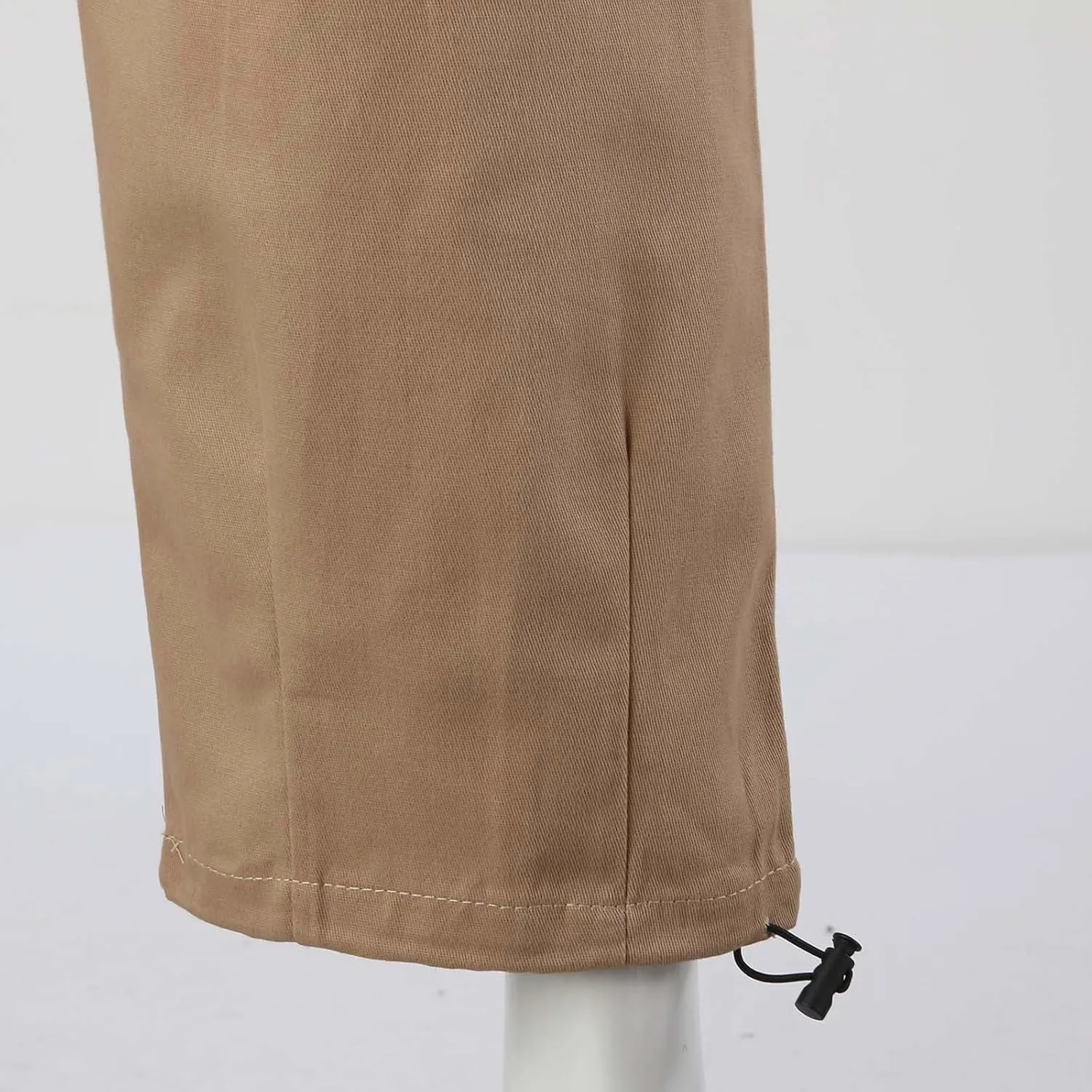 Hiking Pants Male Solid Color Multi Pocket Trousers Tether Athletic Loose Cargo Pants