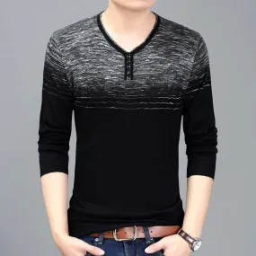 Men's Thin Striped Pullover