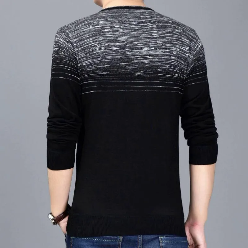 Men's Thin Striped Pullover