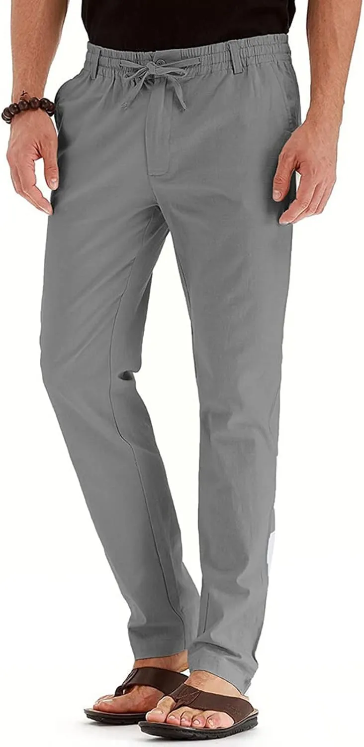 Mens Workout Cargo Sweatpants Comfy Lounge Pants for Men's Sweatpant Cargo Pants for Men Slim Fit Big and Tall Mens