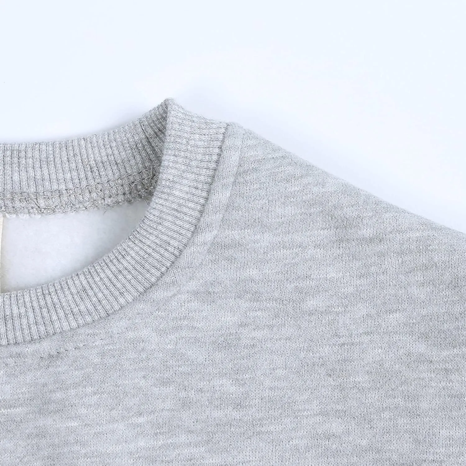 Newborn Infant Baby Boys Girls Cotton Pullover Sweatshirt Toddler Solid Color Crewneck Blouse Shirt Tops Kids Warm Clothes