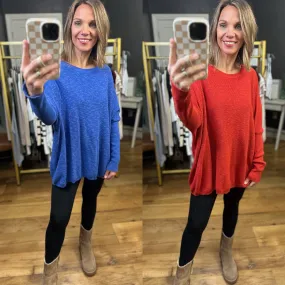 One Thing At A Time Lightweight Flowy Sweater - Multiple Options