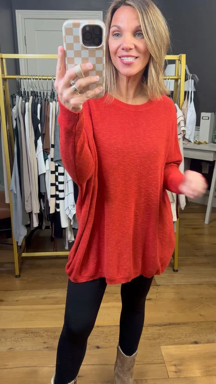 One Thing At A Time Lightweight Flowy Sweater - Multiple Options