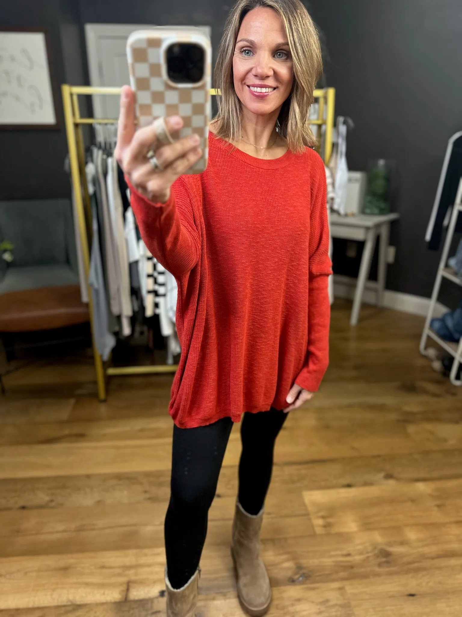 One Thing At A Time Lightweight Flowy Sweater - Multiple Options