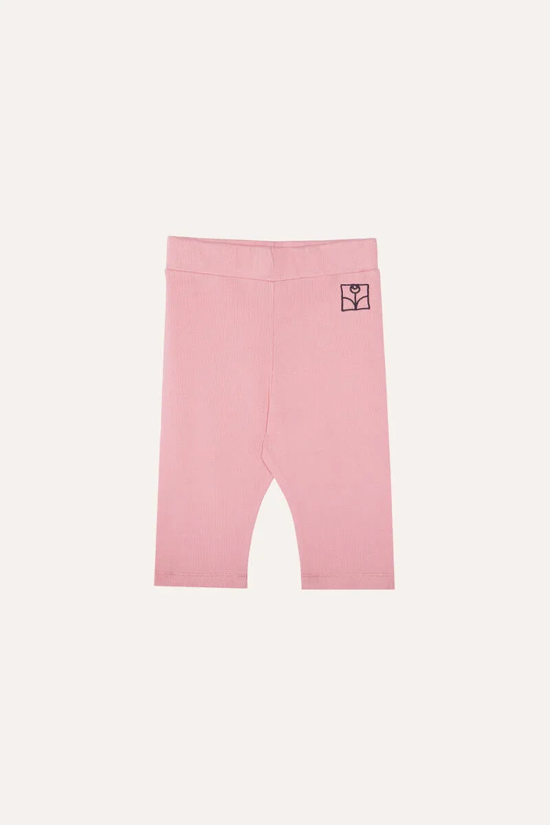 Pink Kids Short Leggings
