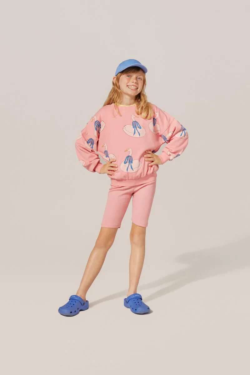 Pink Kids Short Leggings