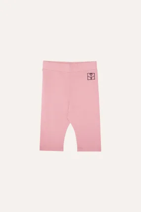 Pink Kids Short Leggings