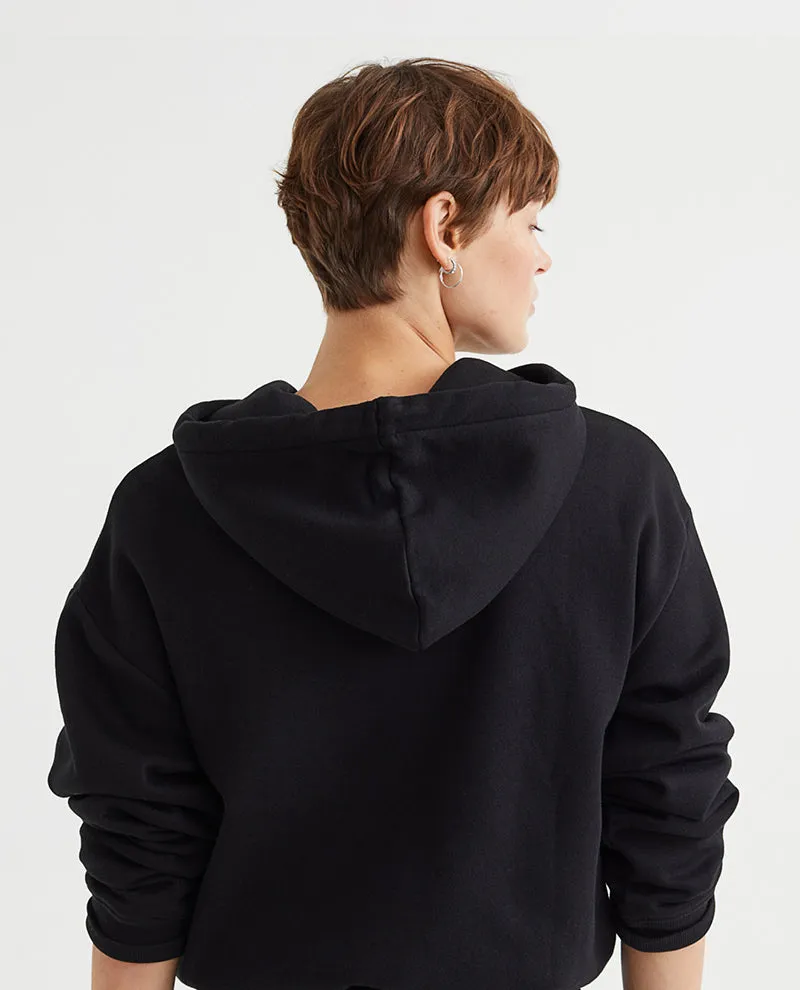 Relaxed black hoodie