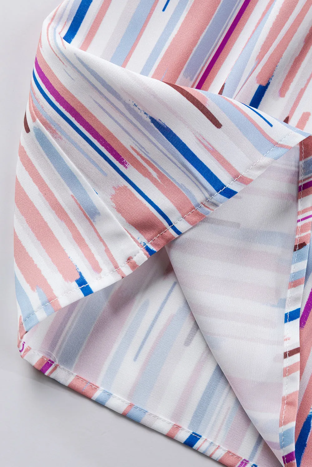 Short Sleeve Abstract Print Top