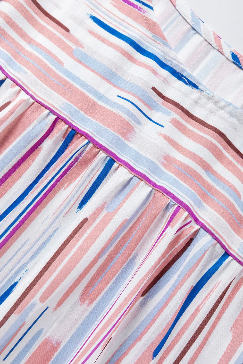 Short Sleeve Abstract Print Top