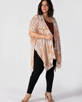 Siai Printed Kimono | Orange