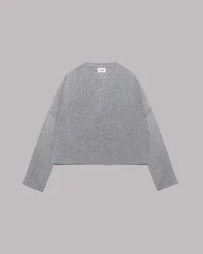 The Silver Sparkly Thin Knit Sweater