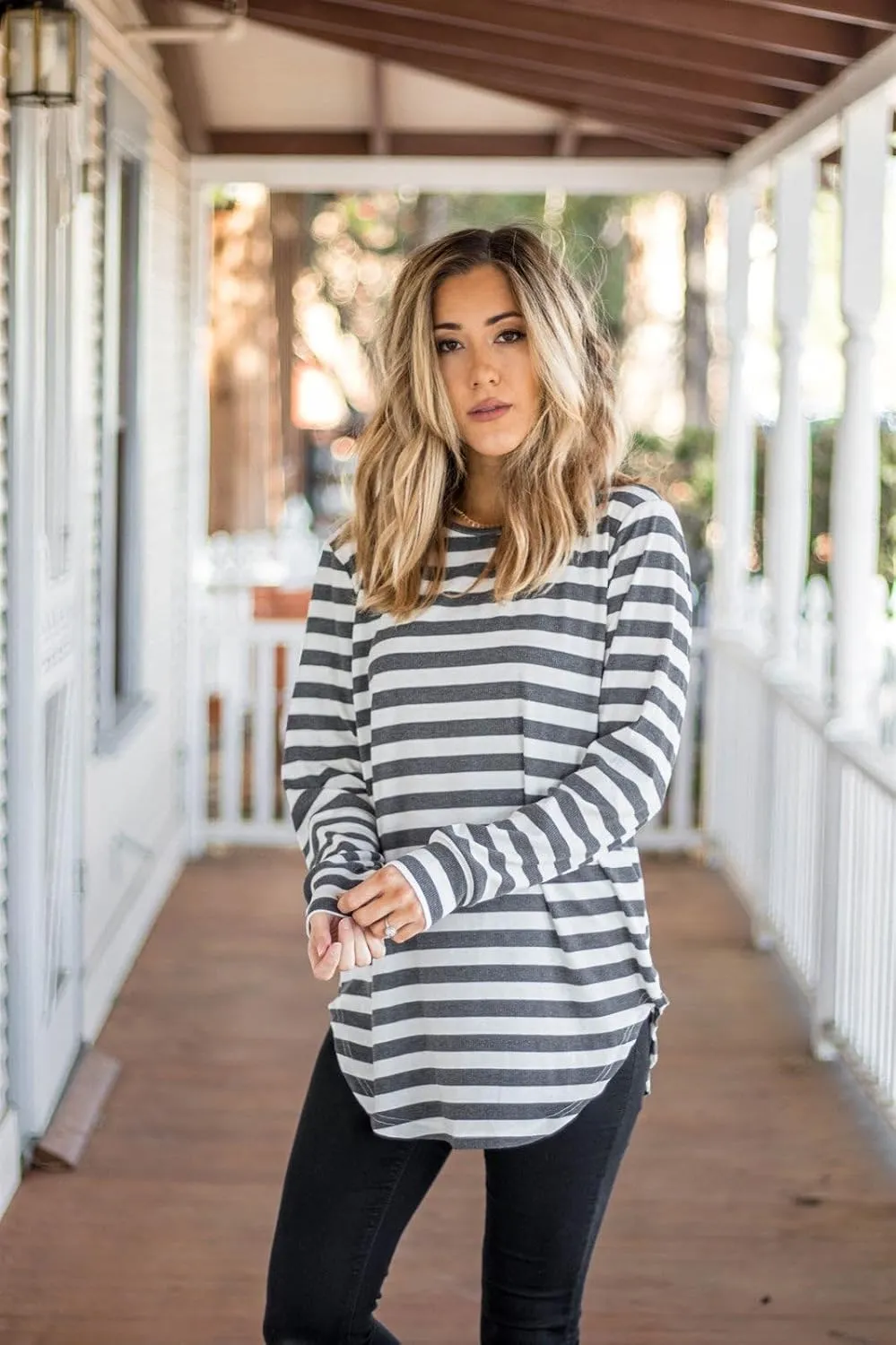 Tickled Teal Women's Long Sleeve Casual Loose Sweater Outerwear