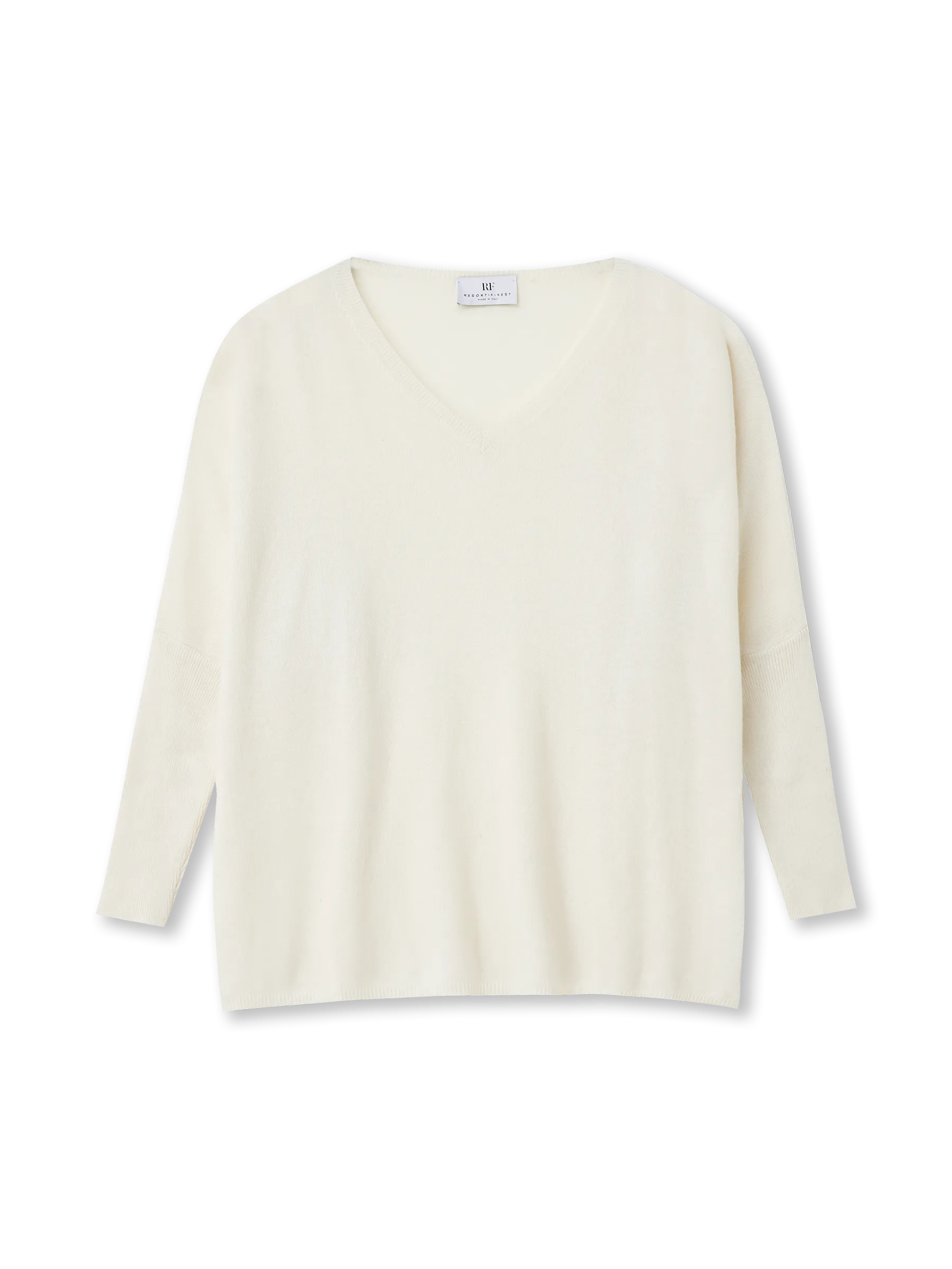 V-neck Cape Sweater | ecru