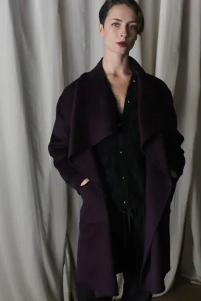 Winston Long Double-face | Aubergine