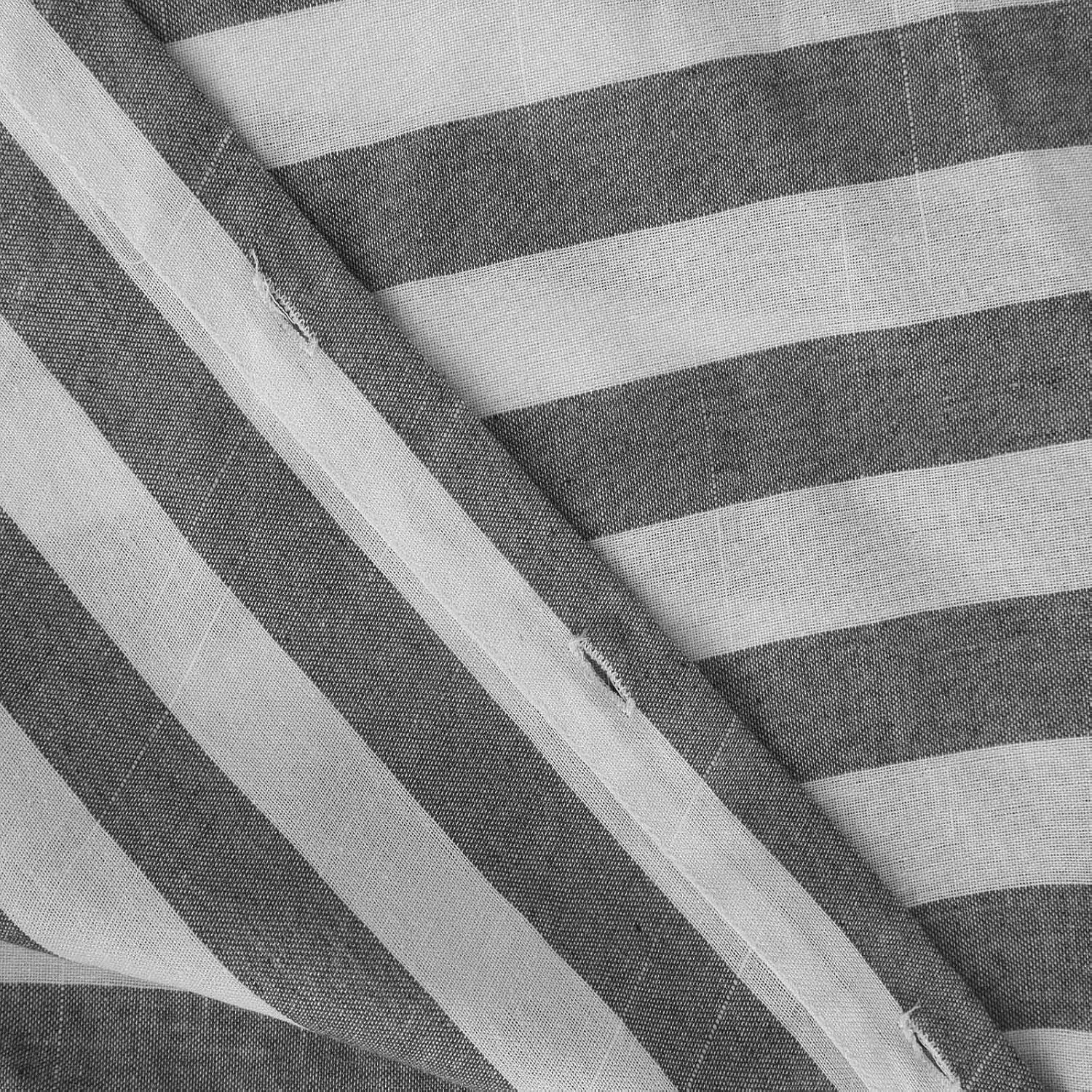 Women Button Down Striped Shirts Cotton Linen Summer Blouse Collared Short Sleeve Comfy Tops Work Office Wear Clothing