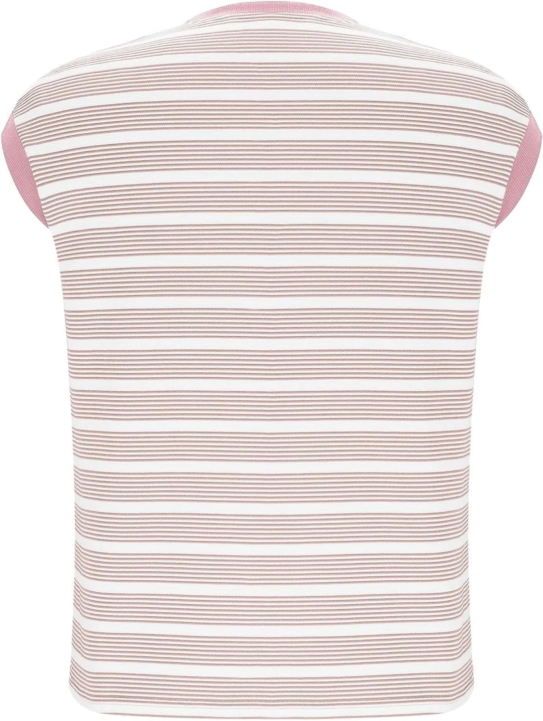 Women Sleeveless Striped Tops Casual Crew Neck Summer Shirts Loose Fit Blouses Cozy Trendy Tank Top 2025 New