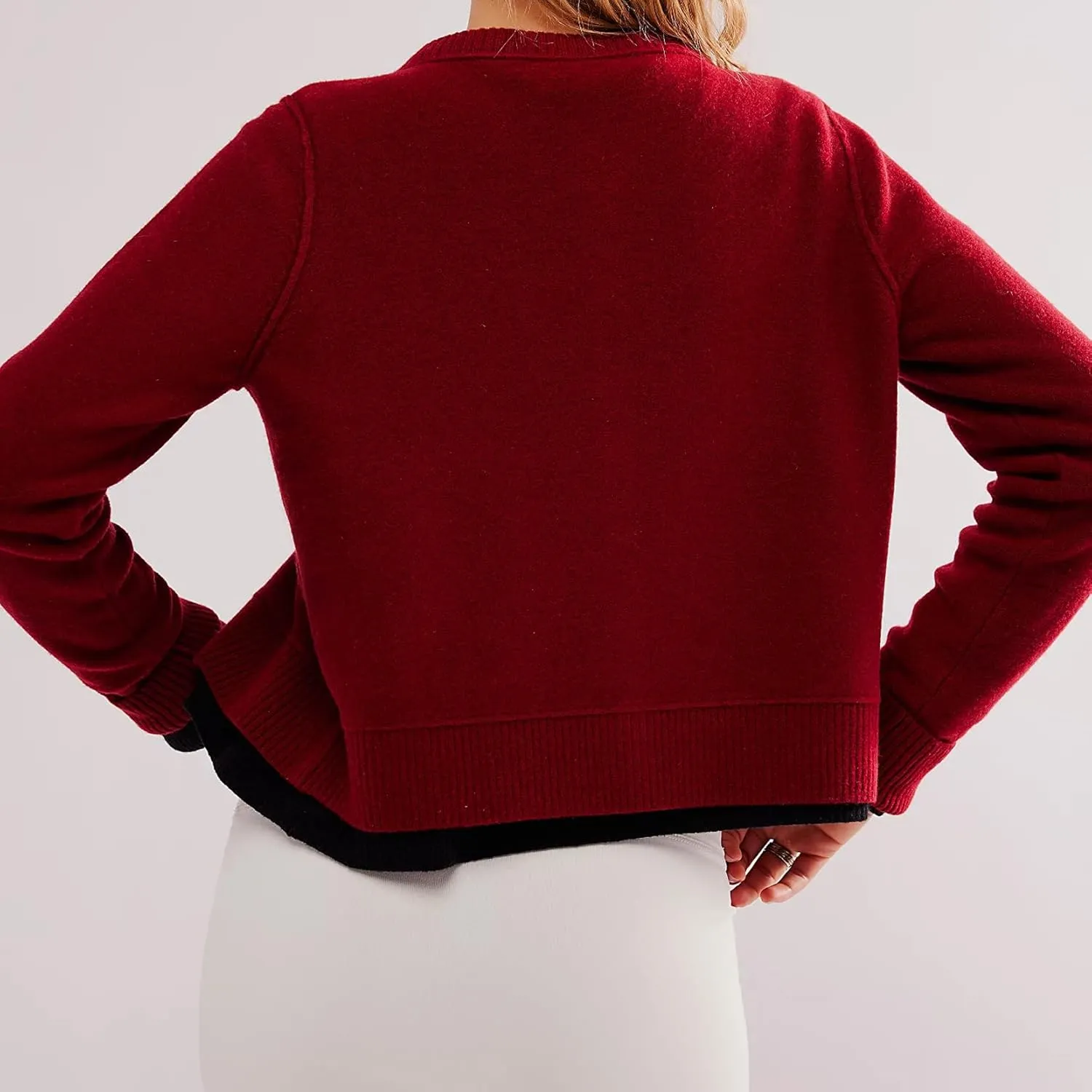 Women Y2k Classic Crop Cardigan Sweater Button Down Long Sleeve Lightweight Knit Basic Shirt Fall Cardigan Tops