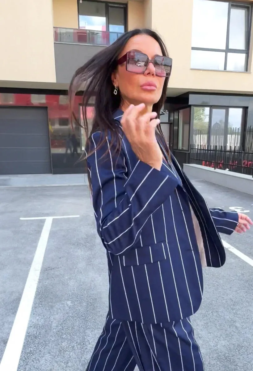 Women's Striped Waistcoat YAMAS