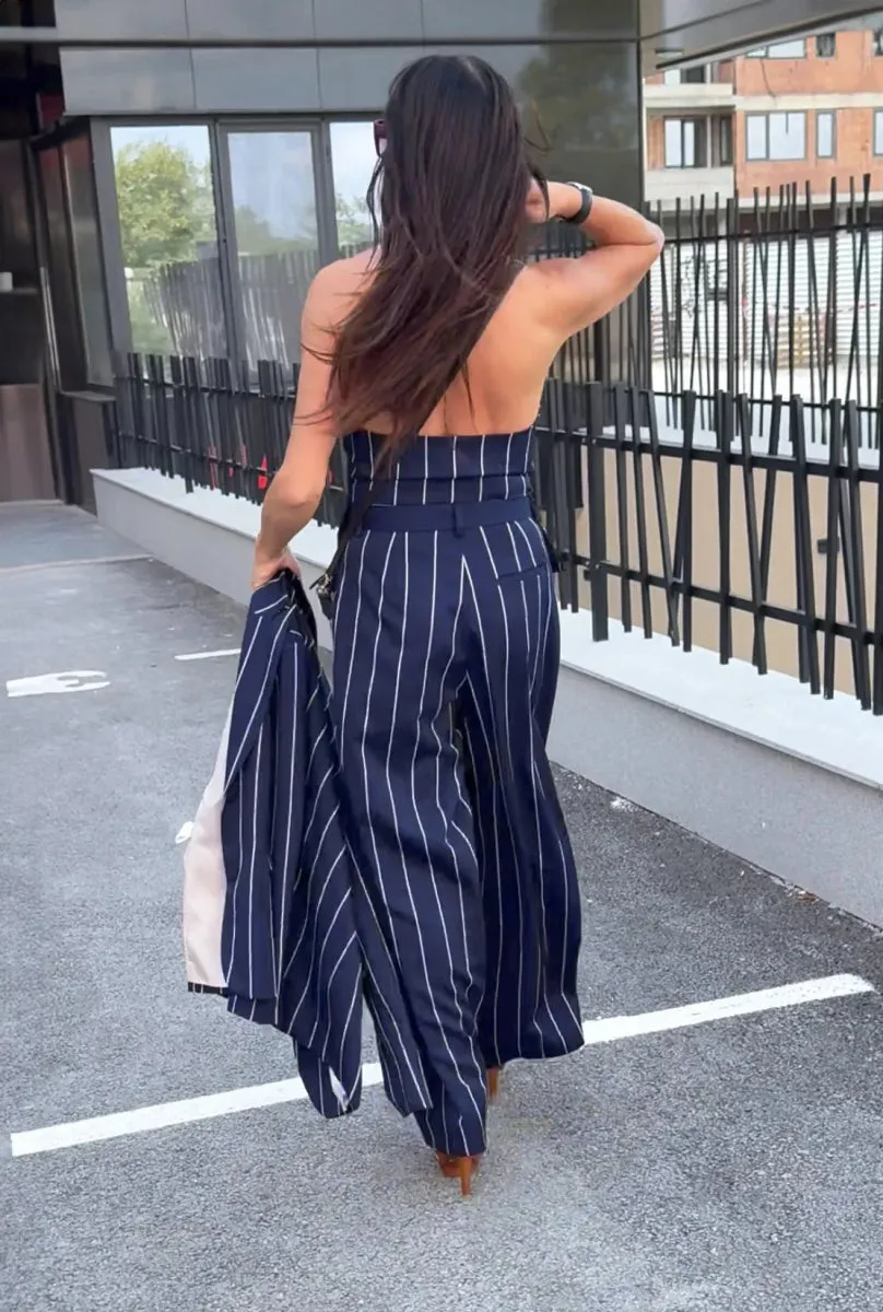 Women's Striped Waistcoat YAMAS