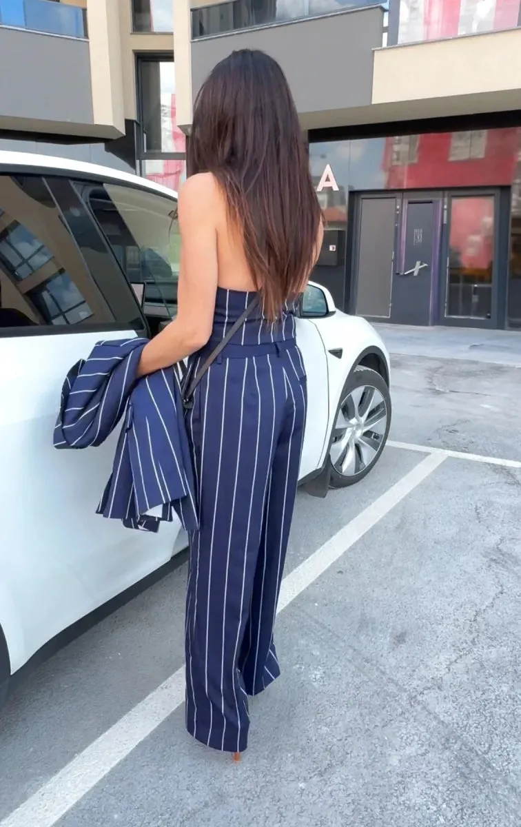 Women's Striped Waistcoat YAMAS