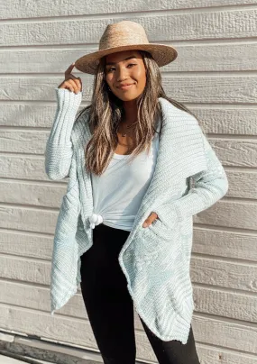 Wool Blend Cozy Open Front Knit Sweater