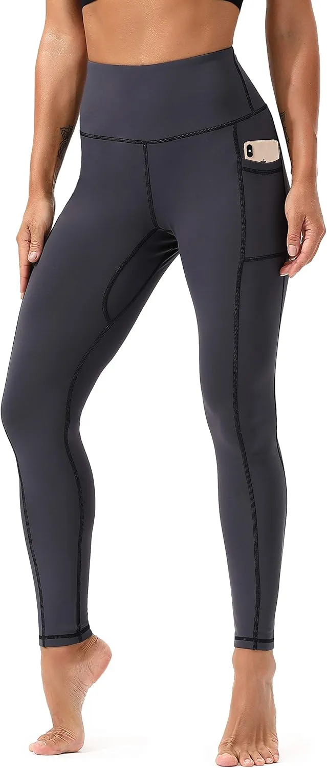 Workout Leggings for Women High Waisted Leggings 7/8 Length Soft Yoga Pants with Pockets