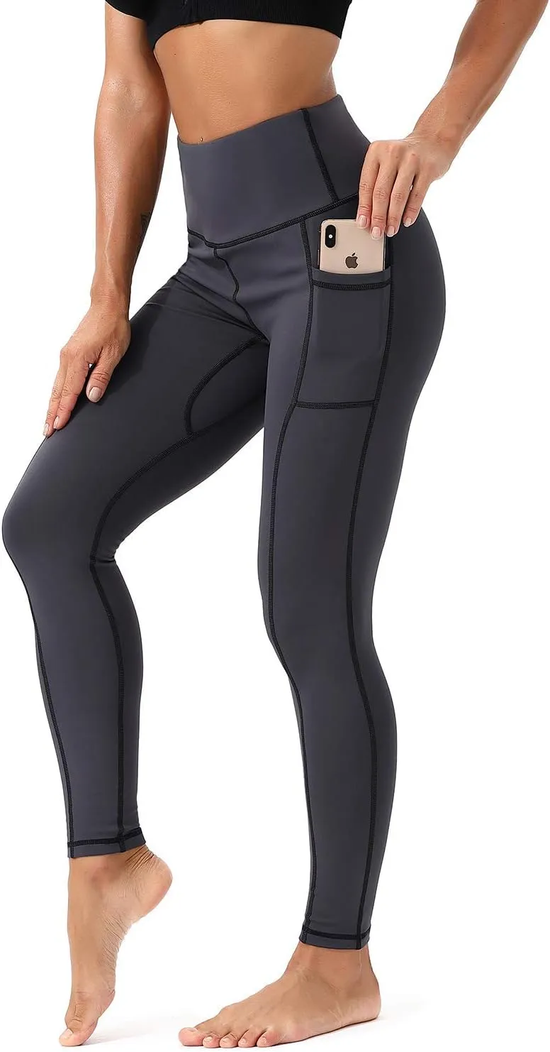 Workout Leggings for Women High Waisted Leggings 7/8 Length Soft Yoga Pants with Pockets